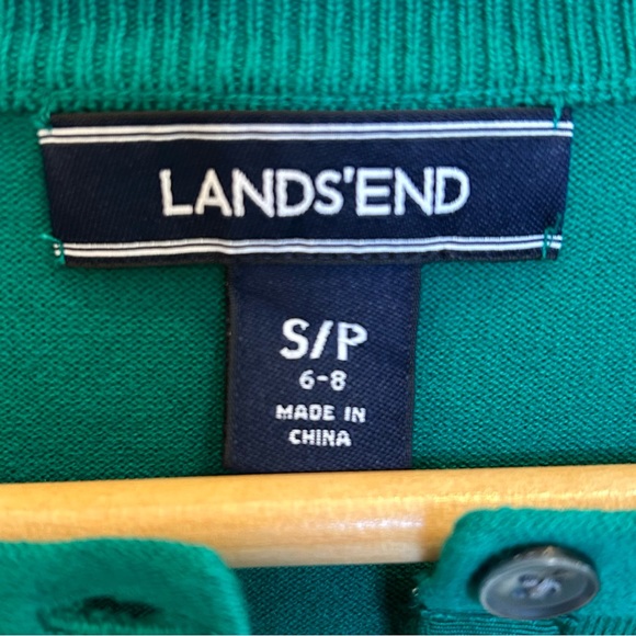 🍀LANDS’ END Classic Cardigan Sweater, SP - Picture 3 of 3